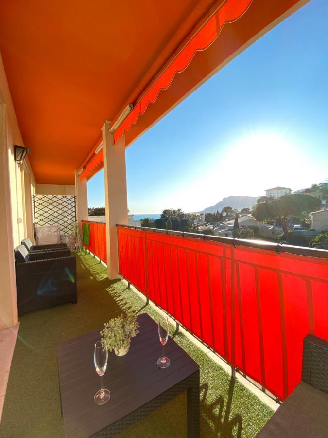 Charmant 2 Pieces Vue Sur Mer Et Monte-Carlo A Roquebrune Cap Martin Kültér fotó