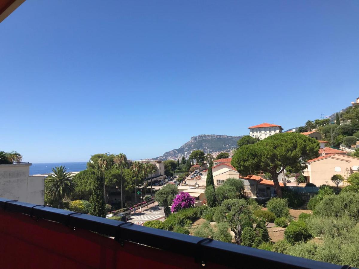 Charmant 2 Pieces Vue Sur Mer Et Monte-Carlo A Roquebrune Cap Martin Kültér fotó