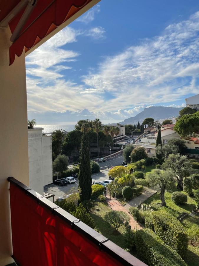 Charmant 2 Pieces Vue Sur Mer Et Monte-Carlo A Roquebrune Cap Martin Kültér fotó